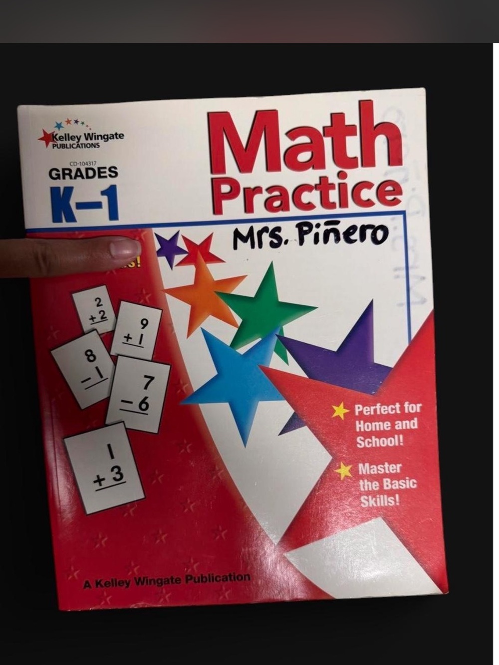 Kelley Wingate Math Practice Workbook – (Grades K-1)